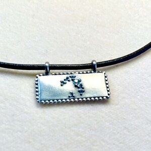 New! 💿💿Sundance Zodiac Stars Necklace with Topaz Inlet  Retail $98.